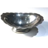 Hallmarked silver bowl measures approx 16cm by 10.5cm height 6cm weight 138g