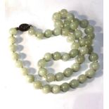 Chinese export jade necklace
