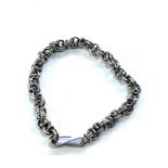 Fancy link silver bracelet weight 16g