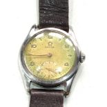 Vintage omega gents wristwatch watch will tick but no warranty given