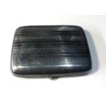 Silver cigarette case weight 80g