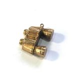 9ct gold binocular charm 1.7g