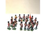 Selection of 20 Britians scots guard band figures