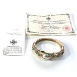 Camrose & Kross Jackie Kennedy bangle with certificate