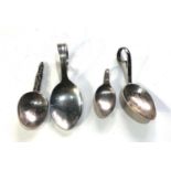 Vintage silver spoons includes babies feeding type spoons and 1 other weight 60g