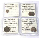 4 early collectors coins includes ottoman murad 111 1574-95 venice antonio venier 1382-1400 the