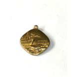 9ct gold georg jenson st christopher pendant weight 3g