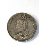 1889 victorian silver crown