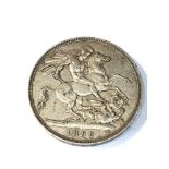 1898 victorian silver crown