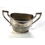 Antique silver sugar bowl weight 133g