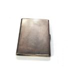 Large heavy silver cigarette case weight 208g