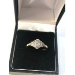 Antique 18ct gold diamond ring weight 3g