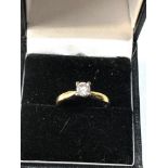18ct gold diamond ring est 0.40ct weight 2.9g
