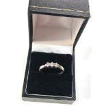 Platinum diamond trilogy ring weight 4.7g