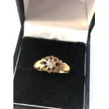 18ct gold antique diamond ring diamond measures approx 4mm dia