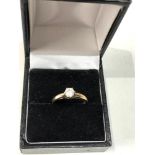 9ct gold diamond ring 0.33 pt weight 2.3 g