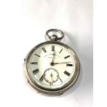 Antique silver open face pocket watch ford galloway & Co Birmingham homas yates preston watch is not