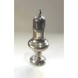 silver sugar caster measures approx 18cm tall weight 160g age related wear dents