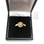 9ct gold ladies dress ring weight 2.6g