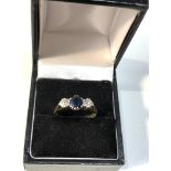 18ct gold diamond trilogy ring weight 3.5g