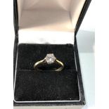 18ct gold diamond solitaire est 0.50ct weight 2g