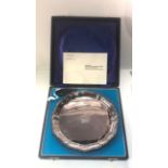 1952-1977 boxed Queen Elizabeth 11 silver jubilee tray