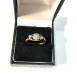 Antique 18ct gold diamond ring weight 2.8g