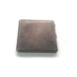 Engine turned silver cigarette case weight 119g