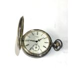 silver half hunter pocket watch Rotary watch is not spares or repair ticking but no warranty given