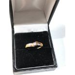 18ct gold diamond band ring weight 2.5g