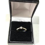 9ct gold diamond ring weight 1.8g