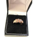 9ct rose gold ornate opal ring weight 2.1g
