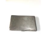 Engine turned silver cigarette case weight 187g