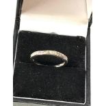 9ct white gold diamond set dress ring weight 1.6g