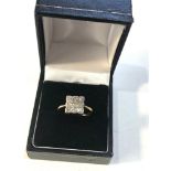 Antique 18ct gold diamond ring weight 2.7g
