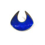 Vintage silver enamel norway enamel brooch by osvais measures approx 5cm by 4.2cm