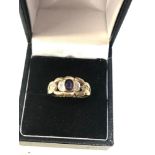 9ct gold amethyst ring weight 4.5g