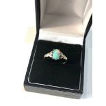 9ct gold opal ring weight 1.7g
