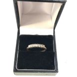 18ct gold diamond half eternity band ring weight 2.4g