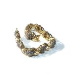 14ct gold diamond bracelet by JAFA over 1.5ct diamonds weight 32g