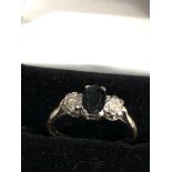 18ct gold diamond & stone set ring weight 3.6g