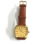 Vintage omega de ville gents gold plated hand winding wristwatch working order but no warranty given