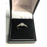 18ct gold antique diamond solitaire ring weight 2.9g