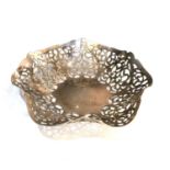 Silver sweet dish measures approx 14cm dia weight 100g