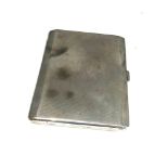 Engine turned cigarette case weight 130g