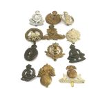 12 military cap badges