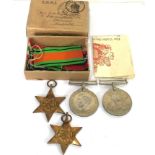 Boxed ww2 medals