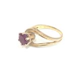 9ct gold ruby ring weight 4g