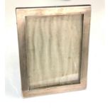 George V silver rectangular easel photograph frame, 15cm high, William Neale, Birmingham 1915