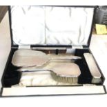 Boxed silver silver brush set
